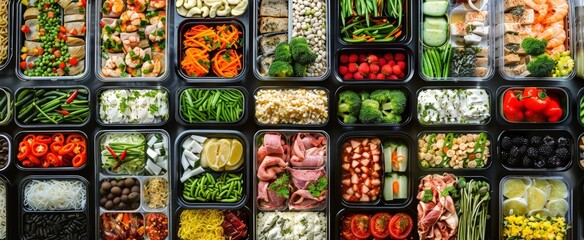 Fototapeta premium Healthy Meal Prep Containers