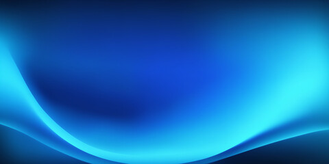 Fototapeta premium Abstract Blue Gradient Background with Flowing Lines and Smooth Waves