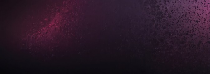 Obraz premium Dark purple background, black magenta plum colors gradient with grain texture effect, abstract web banner design