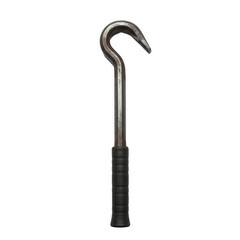 Using a metal crook for farm work agriculture field tool photography outdoor environment close-up view farming concept