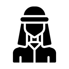 Arab Man Solid Icon