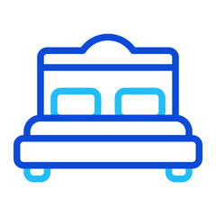 Bedroom Duoline Icon