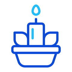 Candle Duoline Icon