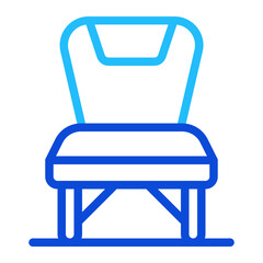 Chair Duoline Icon