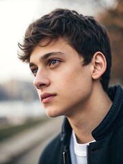 handsome boy face portrait photography 