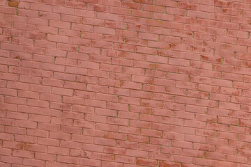 red brick wall background close up	
