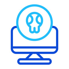 Cybercrime Duoline Icon