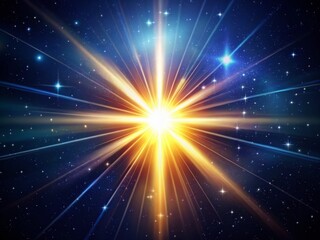 Fototapeta premium Cosmic Star Flare: Long Exposure Night Sky Photography