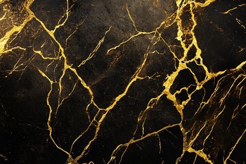 Elegant Marble Surface with Golden Veins, Softly Lit to Highlight Texture and Luxury