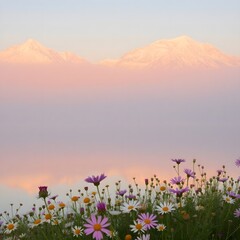 meadow with flowers