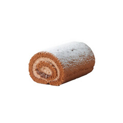 Baking a delicious chocolate swiss roll home kitchen food photography cozy environment close-up view dessert concept for sweet indulgence