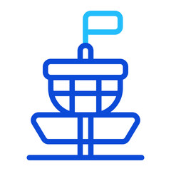 Obraz premium Golf Basket Duoline Icon