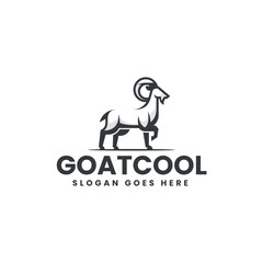 Goat Cool Line Art Logo