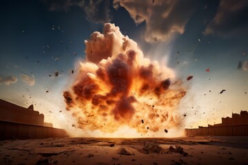perspective different perspectives to show the explosion from di