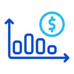 Histogram Duoline Icon