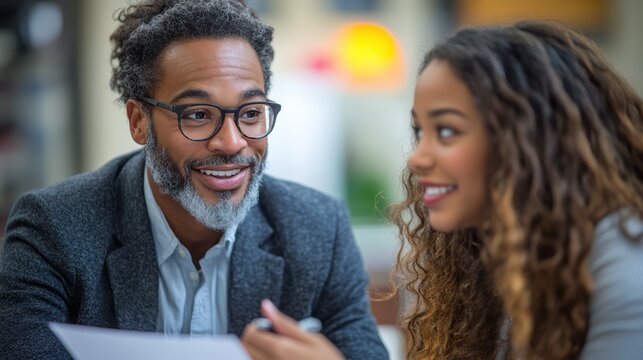Career Advising Session Between Professor and Student