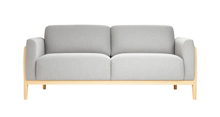 Fototapeta premium High-Quality PNG of Sofa mockup png in minimal style Isolated on White Background – High Resolution