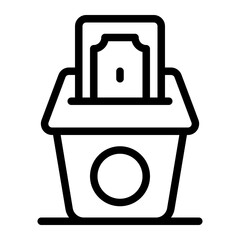 Infaq Line Icon
