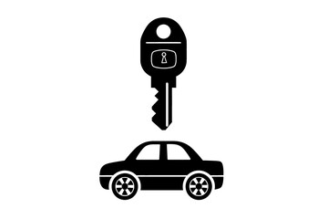 a car and key icon