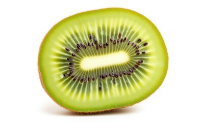 Fresh green kiwi fruit slice