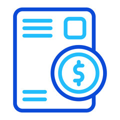 Invoice Duoline Icon
