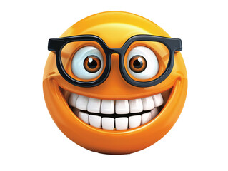 Fototapeta premium a smiley face with glasses