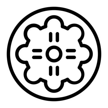 Kaak Al Eid Line Icon