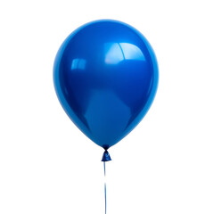 Blue Balloon Isolated on White and Transparent Background