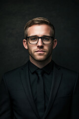 Obraz premium man in glasses
