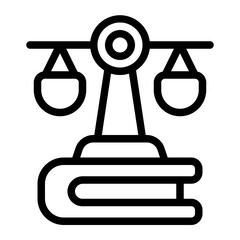 Law Line Icon