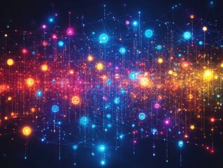 Obraz premium Vibrant Infographic on Clustering Techniques