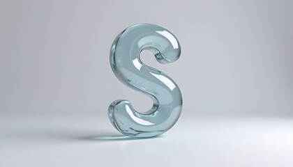 Glass Letter S: A Crystalline Alphabet