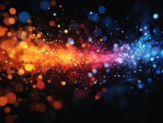 Fototapeta premium Colorful Abstract Background With Vibrant Bokeh Effect