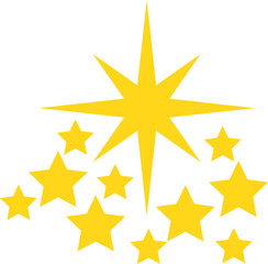 3d golden star