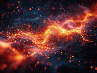 Obraz premium Abstract Visualization of High-Dimensional Data Clustering