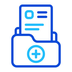 Medical Report Duoline Icon