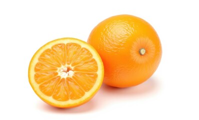 Fresh orange and sliced fruit