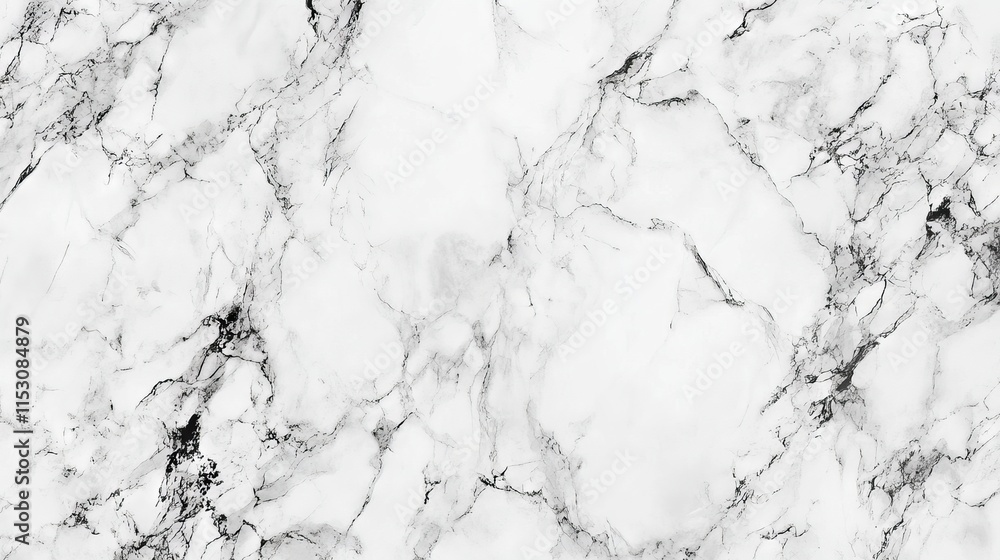 Poster Elegant white marble pattern texture for sophisticated backgrounds in design projects and work applications