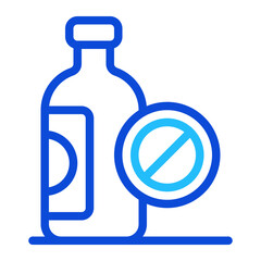 No Drinks Duoline Icon