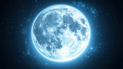 Fototapeta premium Moon weather meteo icon realistic vector illustration. Silver glowing full moon, crater surface. Realistic element for weather forecast, space object, isolated on transparent background