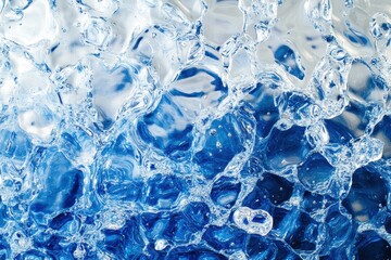 Obraz premium Abstract blue ice texture background.