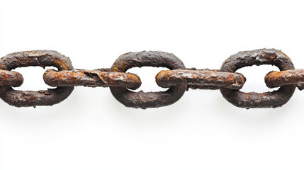 Obraz premium Metal chainlink fence. Vector steel linked chains fencing, enclosure pattern item isolated on white background