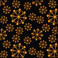 seamless pattern with snowflakes