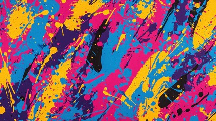 Abstract Colorful Paint Splatter Background Design