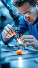 Technician carefully adjusting internal bolts for optimal performance and safety in machinery maintenance.
