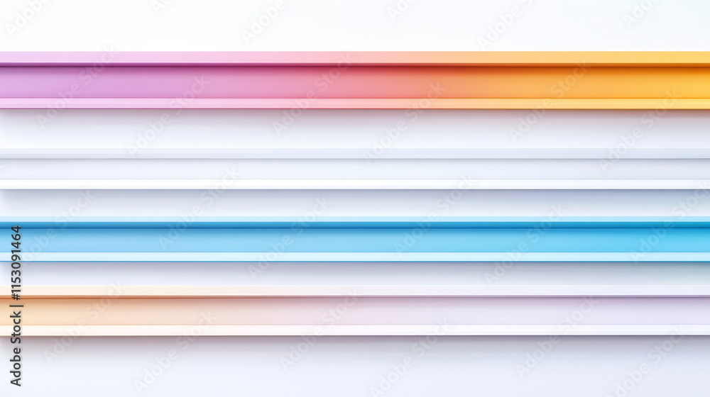 Poster shadow box paper line vector. 3d page frame divider set. isolated realistic shade border pack. botto