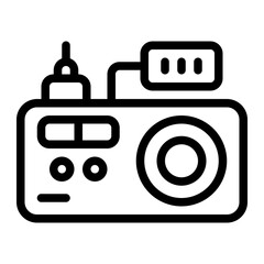 Radio Transmitter Line Icon