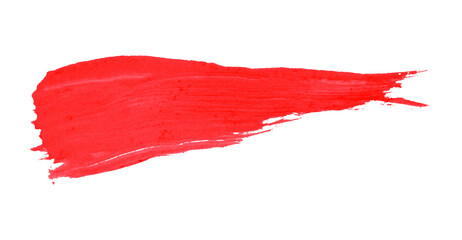 Horizontal red brush strokes on transparent background.