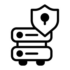 Security Glyph Icon