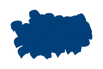 Horizontal blue brush strokes on transparent background.